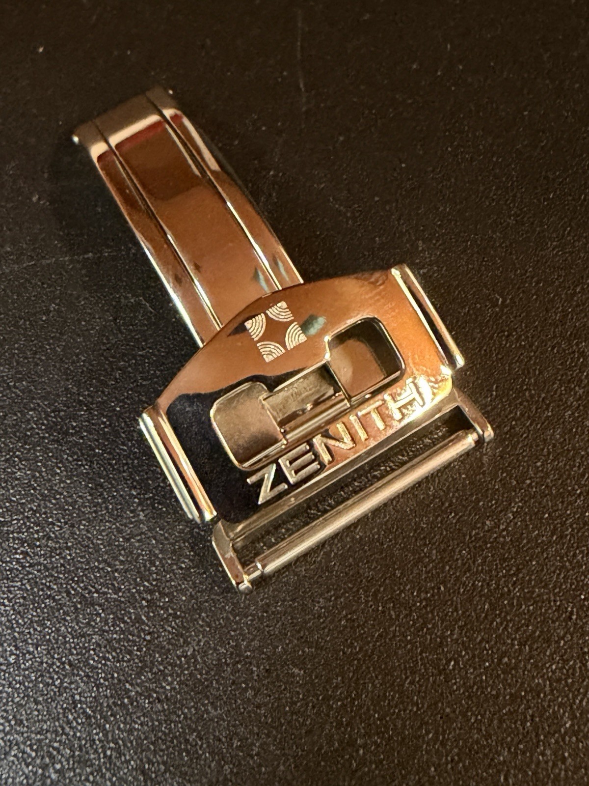 Zenith Original Steel Folding Clasp 13.3mm Folding Clasp Buckle NOS