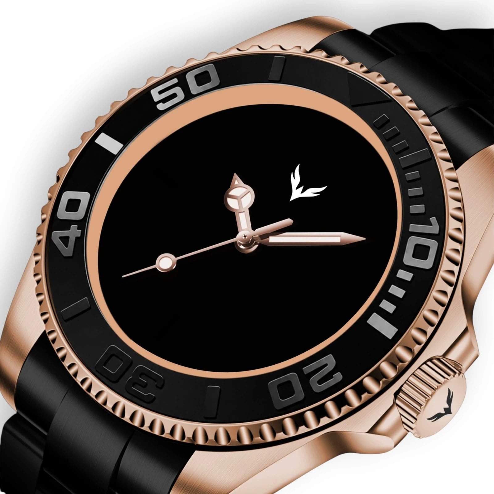 Fenice Subtrack SEA Automatic Watch Black Gold Void 10ATM Miyota