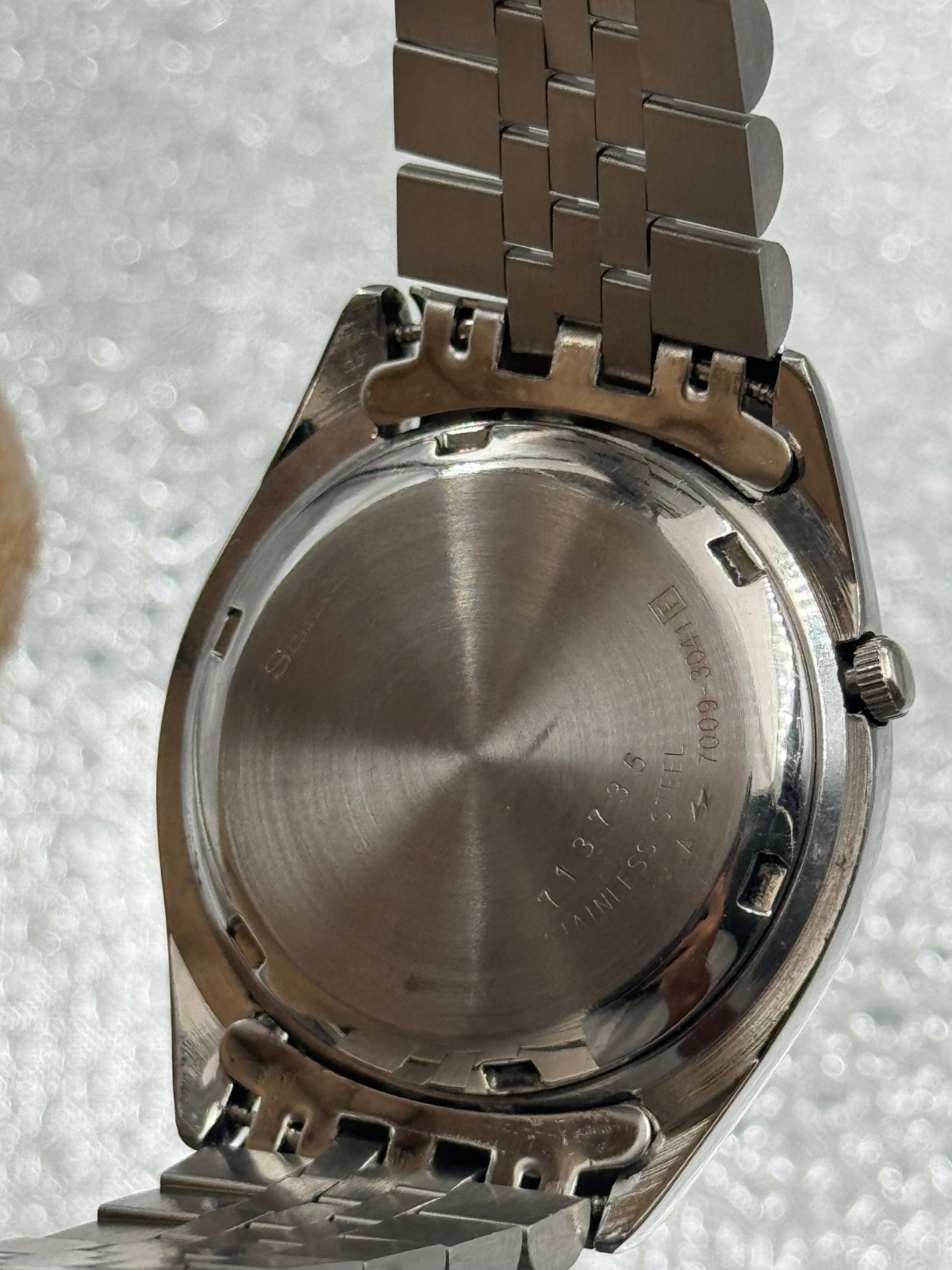 Vintage Seiko 5 Automatic Men Stainless Steel Day Date Wristwatch