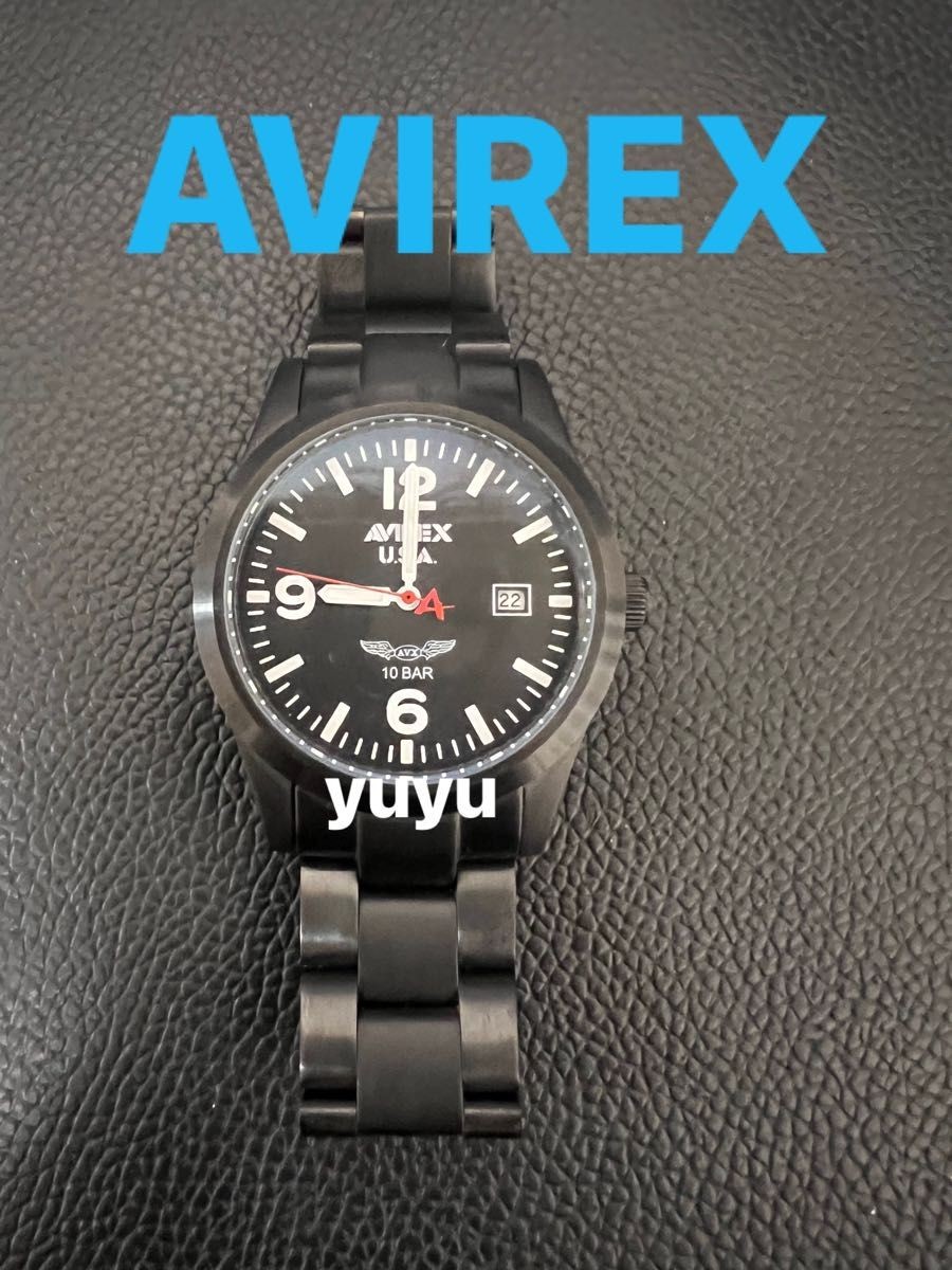 Avirex Military Watch, Durable Design, Battery Dead, From Japan