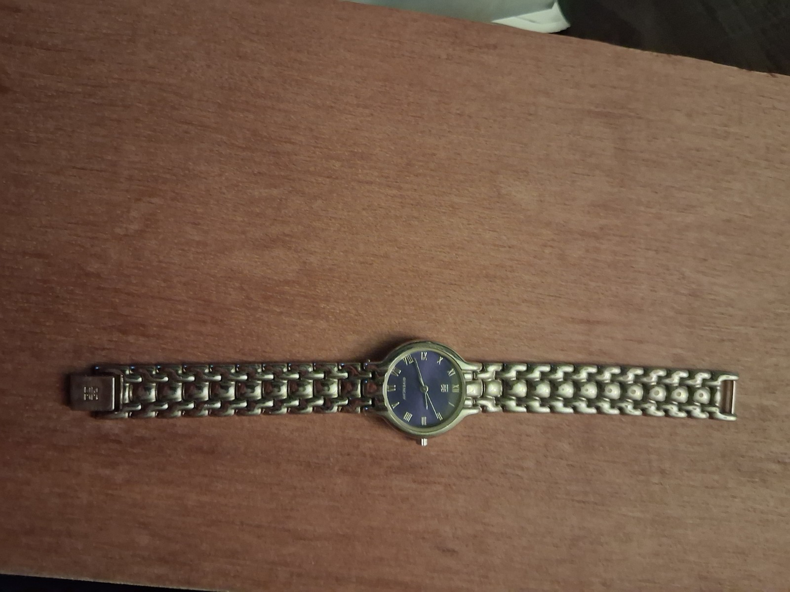 Vintage Givenchy Ladies Watch – Blue Sunburst Dial – Silver Tone Quartz