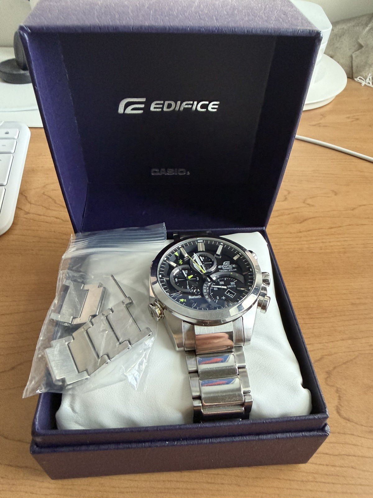 CASIO EDIFICE EQB-500D-1AJF Bluetooth Tough Solar USED, all links! USA Seller