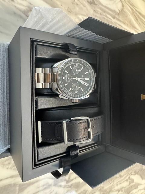 Bulova Lunar Pilot Chronograph Men’s Watch Sapphire With Bonus Strap 96K111
