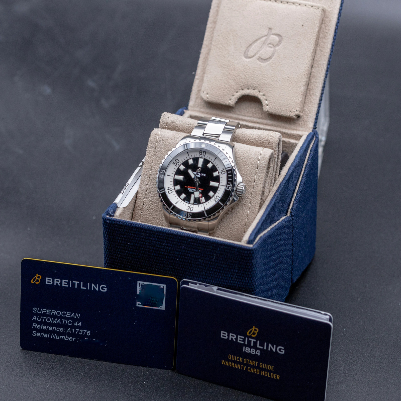 2025 Breitling Superocean Auto 44 Black Dial A17376211B1A1 | Full Set | Warranty