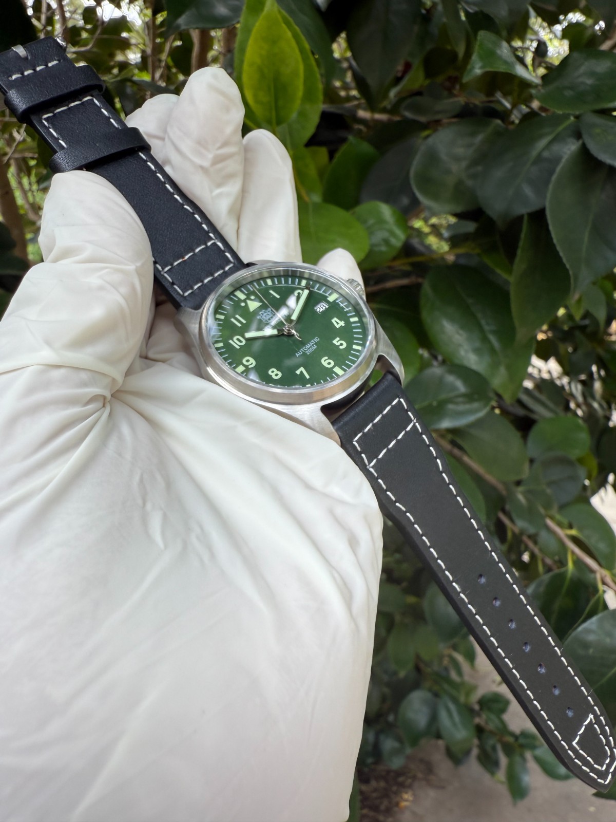Steeldive SD1940, Mark XVIII Flieger, NH35, Sapphire,Green,Lume,200m Diving,BNIB