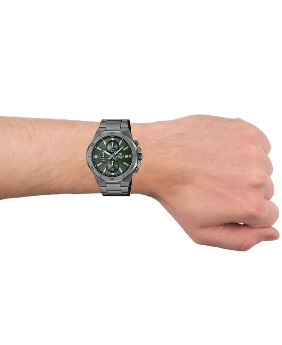 CASIO Men Analog Quartz Casual Watch Classic Dress Green Dial Waterproof Round S