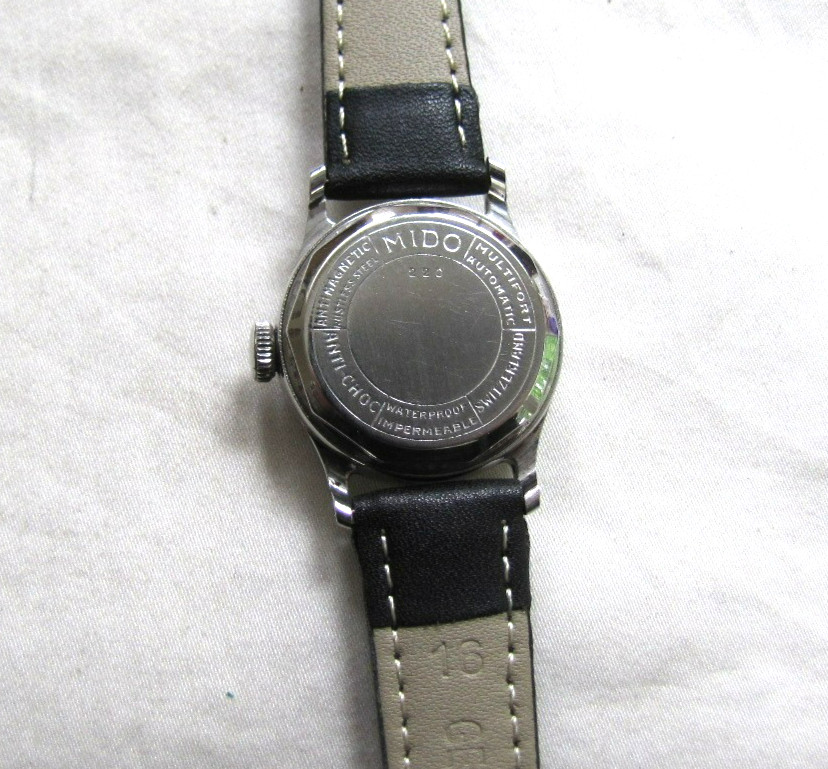 MIDO MULTIFORT SUPERAUTO 220 SS SCRBK WP 17J MOD 1941 BUMPER 2 TONE MILITRY DIAL