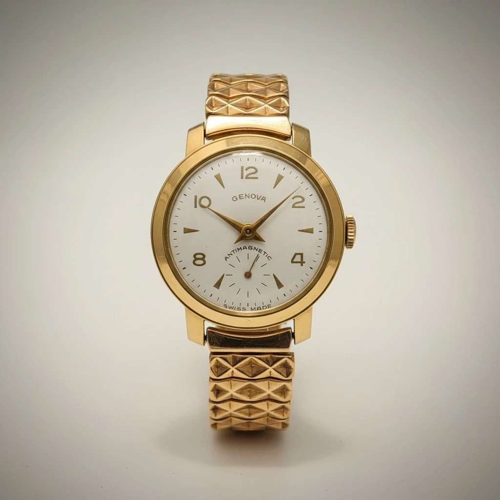 🔥 NOS GENOVA SWISS MADE, WOMAN’S MECHANICAL (MANUAL WINDING) 33MM WATCH