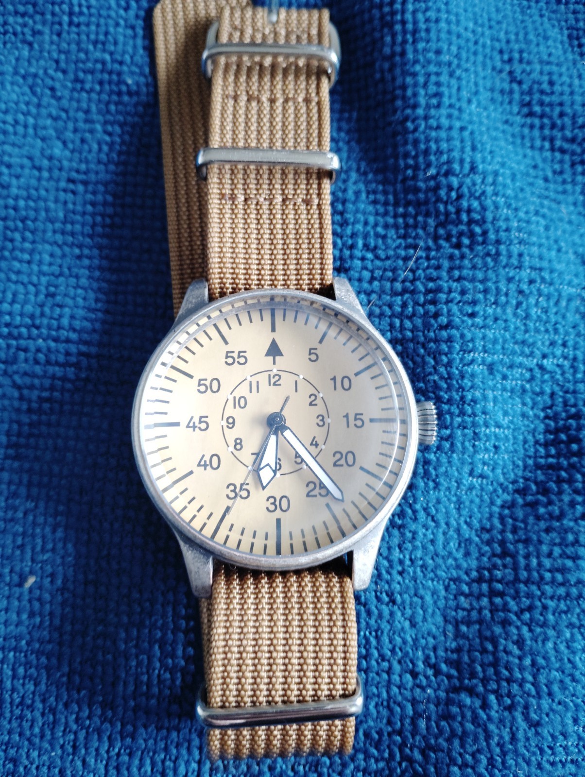 AVIATOR Watch – MILTEC Vintage Flieger Pilot Flight Aviation Leather Band Quartz