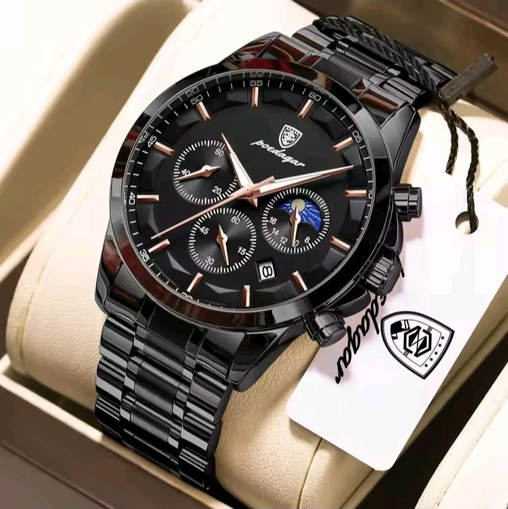 POEDAGAR Sports Luxury Men Quartz Watch Waterproof Chronograph Luminous Date Man