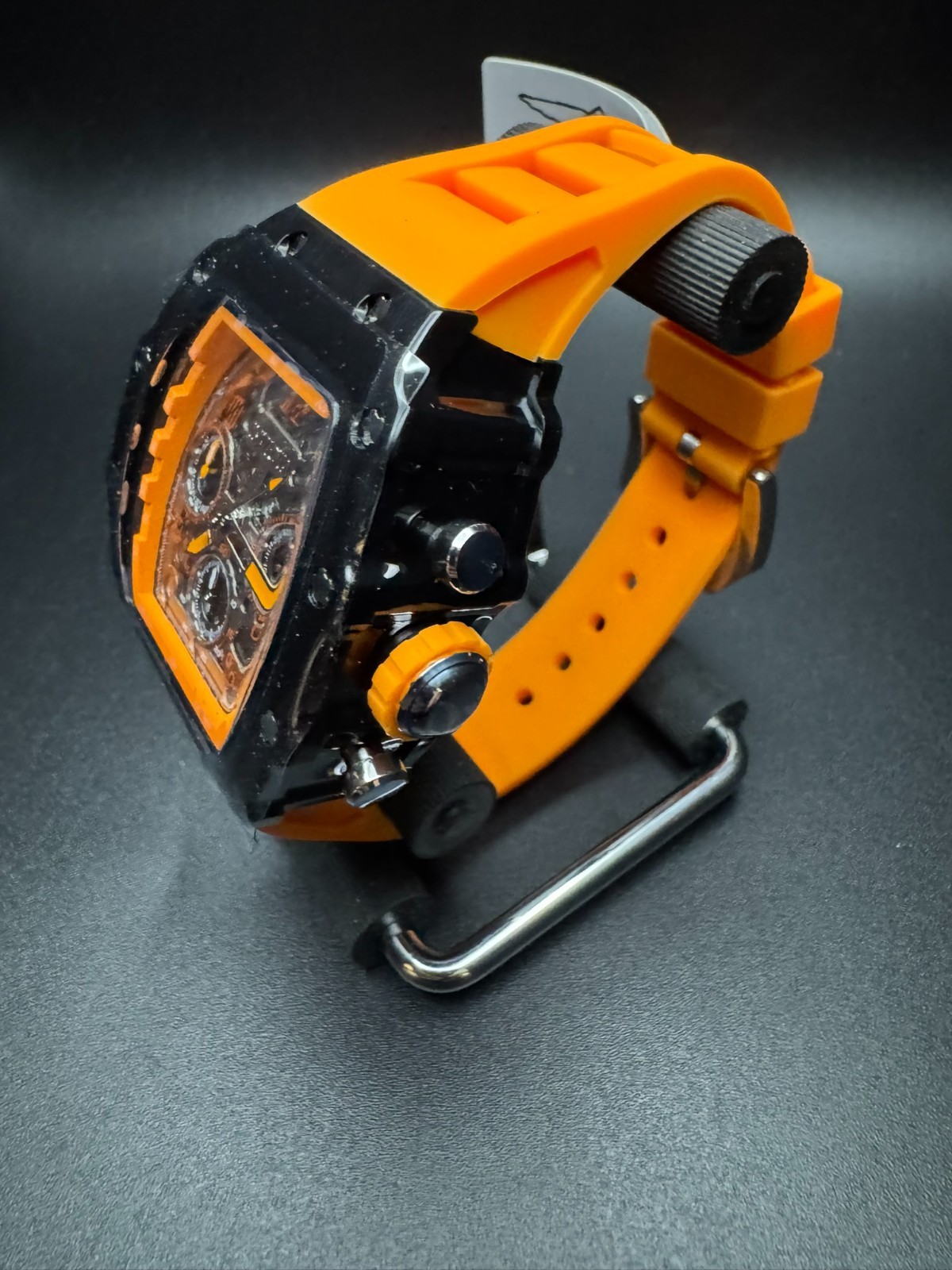 New Invicta Racing 69772 “Valxor” Matte Copper Dial Orange Strap Watch – NIB