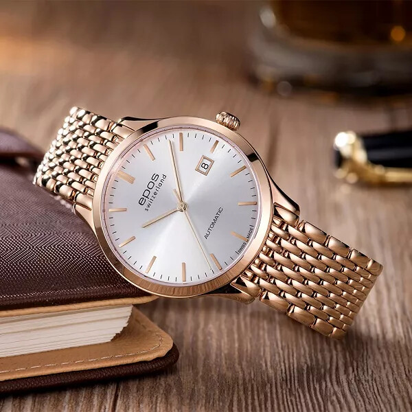 EPOS Ø 40mm Originale 3420 Rose Gold PVD Super Slim ETA 2892-A2 automatic watch