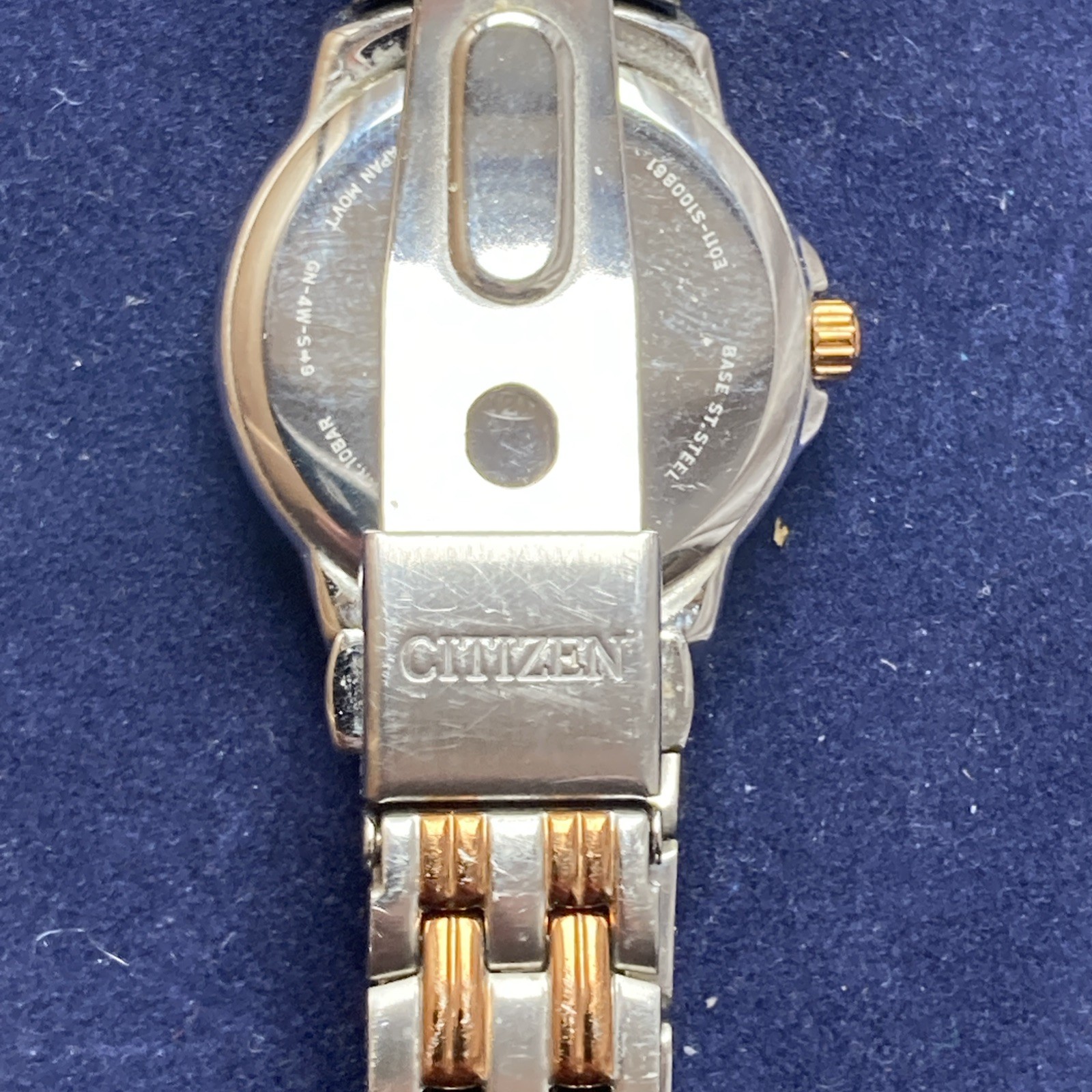 Citizen Ladies Eco Drive White Dial Date Two Tone Bracelet Watch EW1264-50A