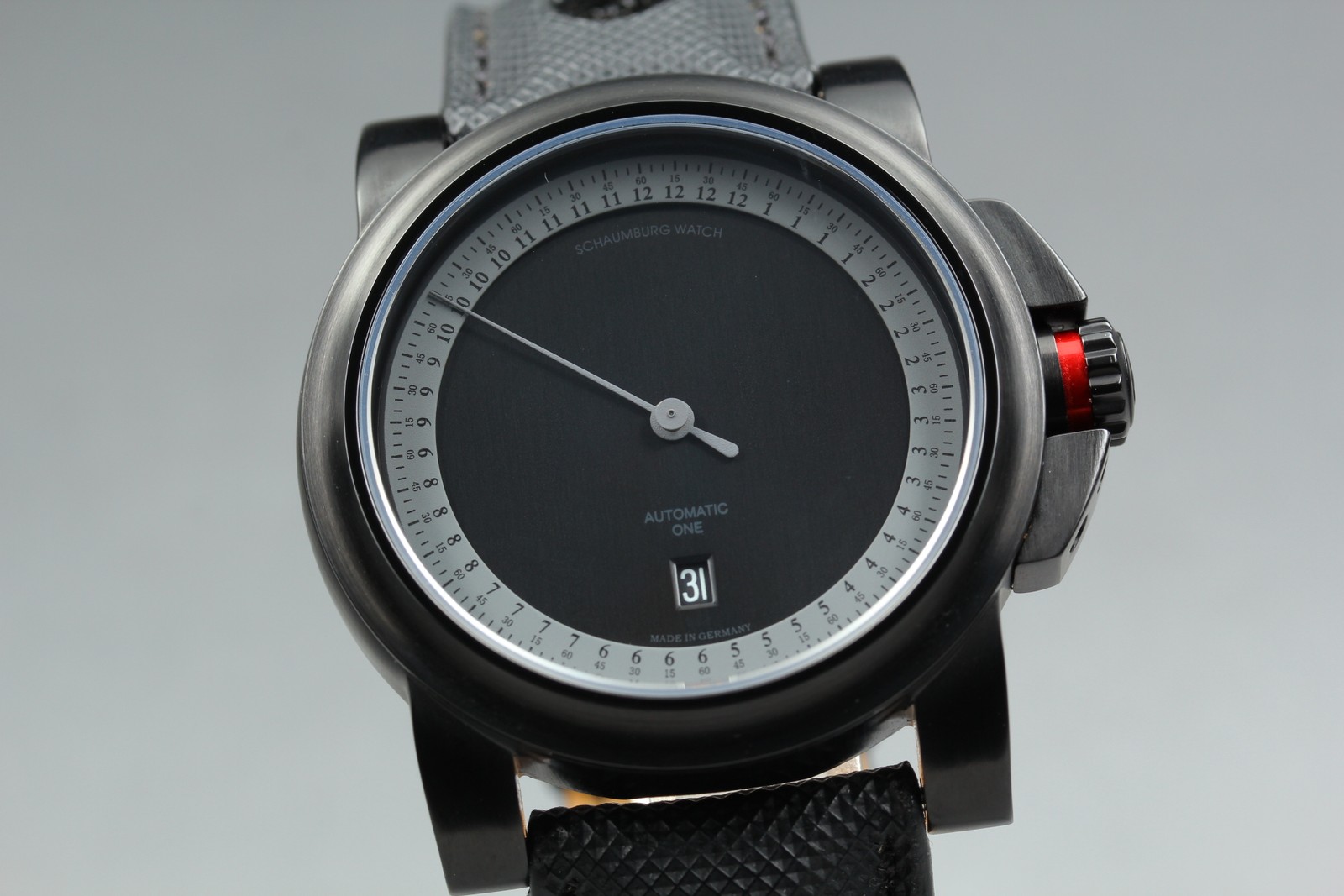 Schaumburg GT ONE-2 PVD Black Date Automatic Made in Germany Watch [ Band Wear ]