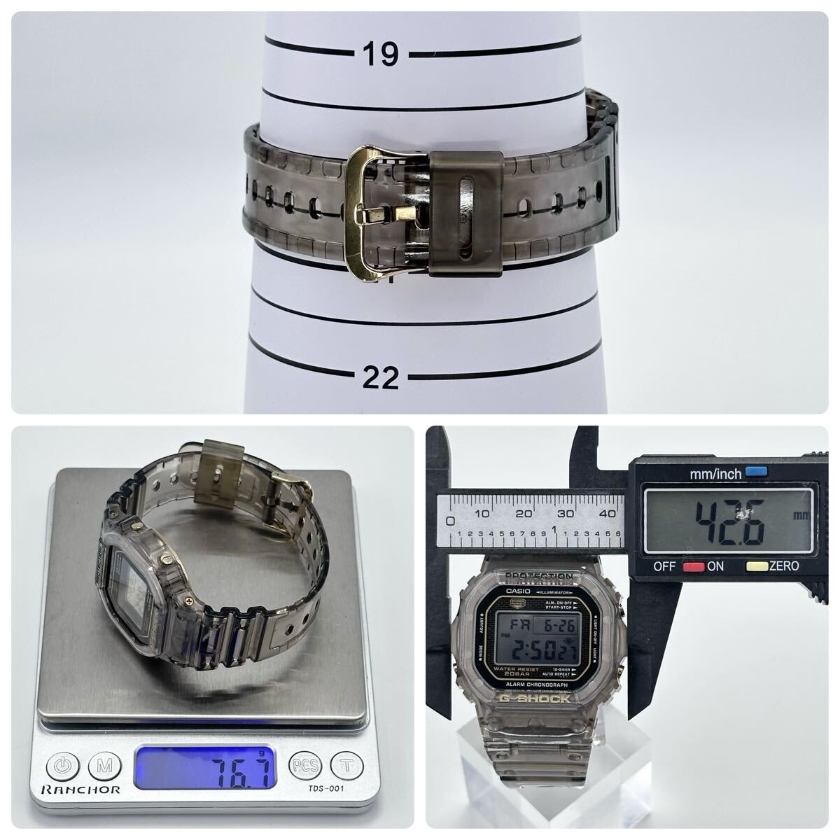 Casio G-Shock DW-5025D-8JF 25th Anniversary Ocean Gray Mirror LCD Watch