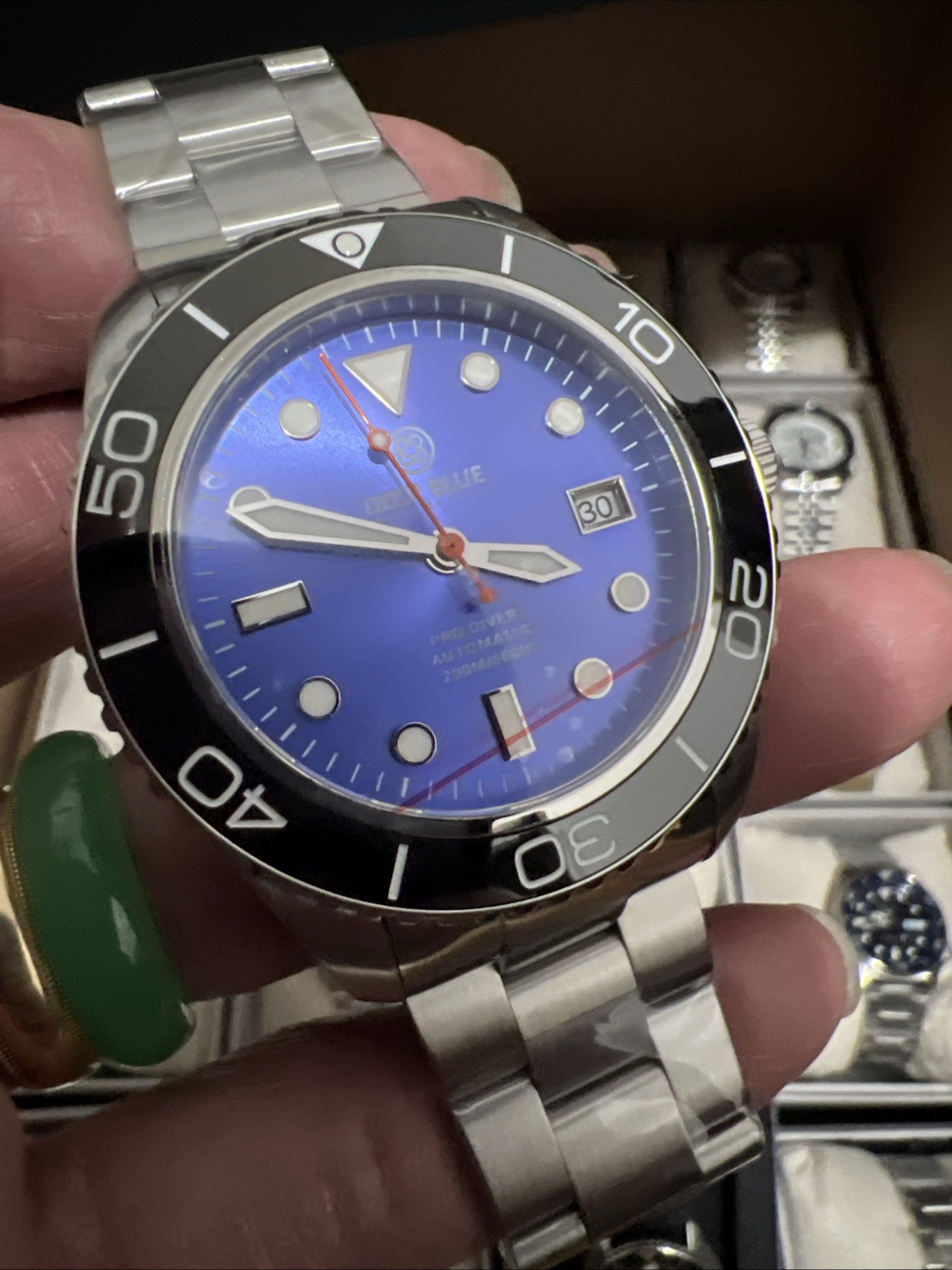 Authentic🔥PRO DIVER 200 LAVENDER DIAL🔥42.5MM AUTOMATIC❤️DIVE WATCH🎁BNS🙏