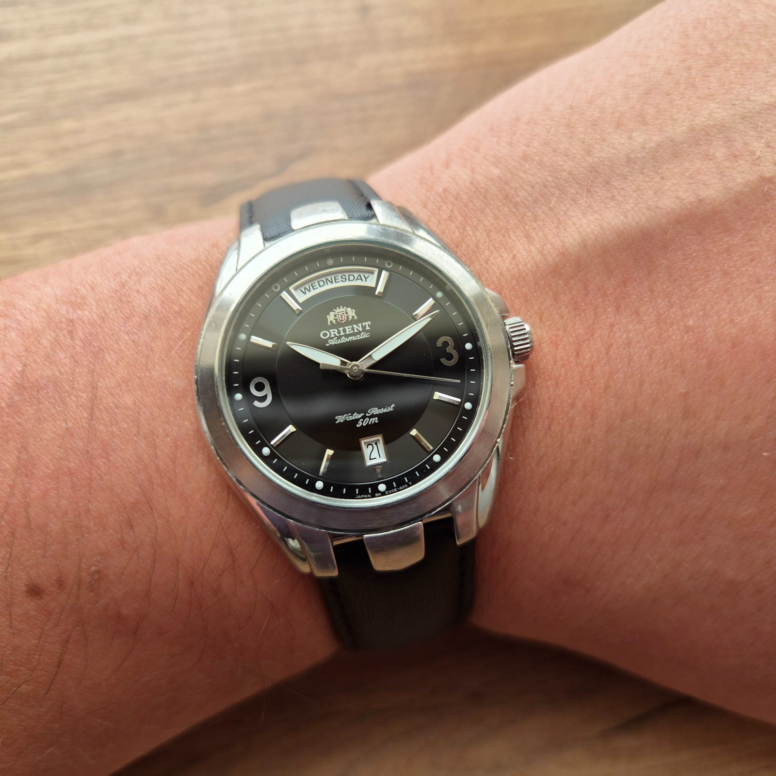 Rare Orient President day date Mechanical Automatic Japan Watch black watch