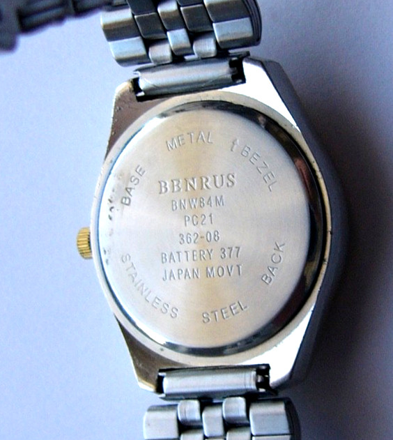 Men’s BENRUS Diamond Quartz Watch