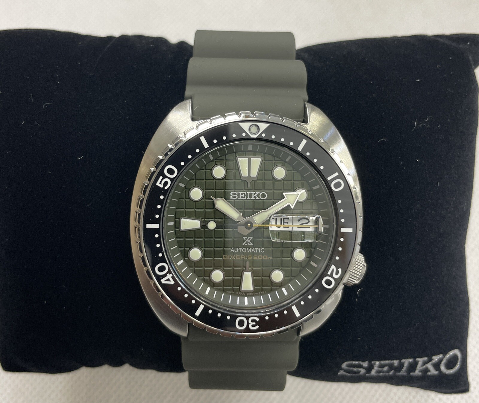 New Seiko Automatic Prospex King Turtle Divers 200M Men’s Watch SRPE05 Green