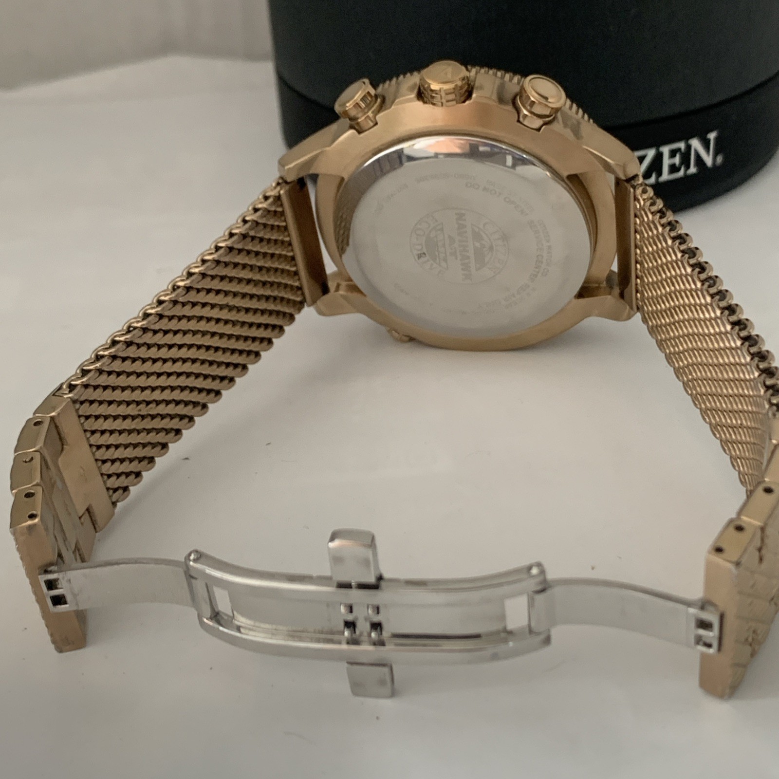 Citizen Men’s Navihawk Eco Drive R.Controlled A-T Rose Gold PVD Watch JY8033-51E