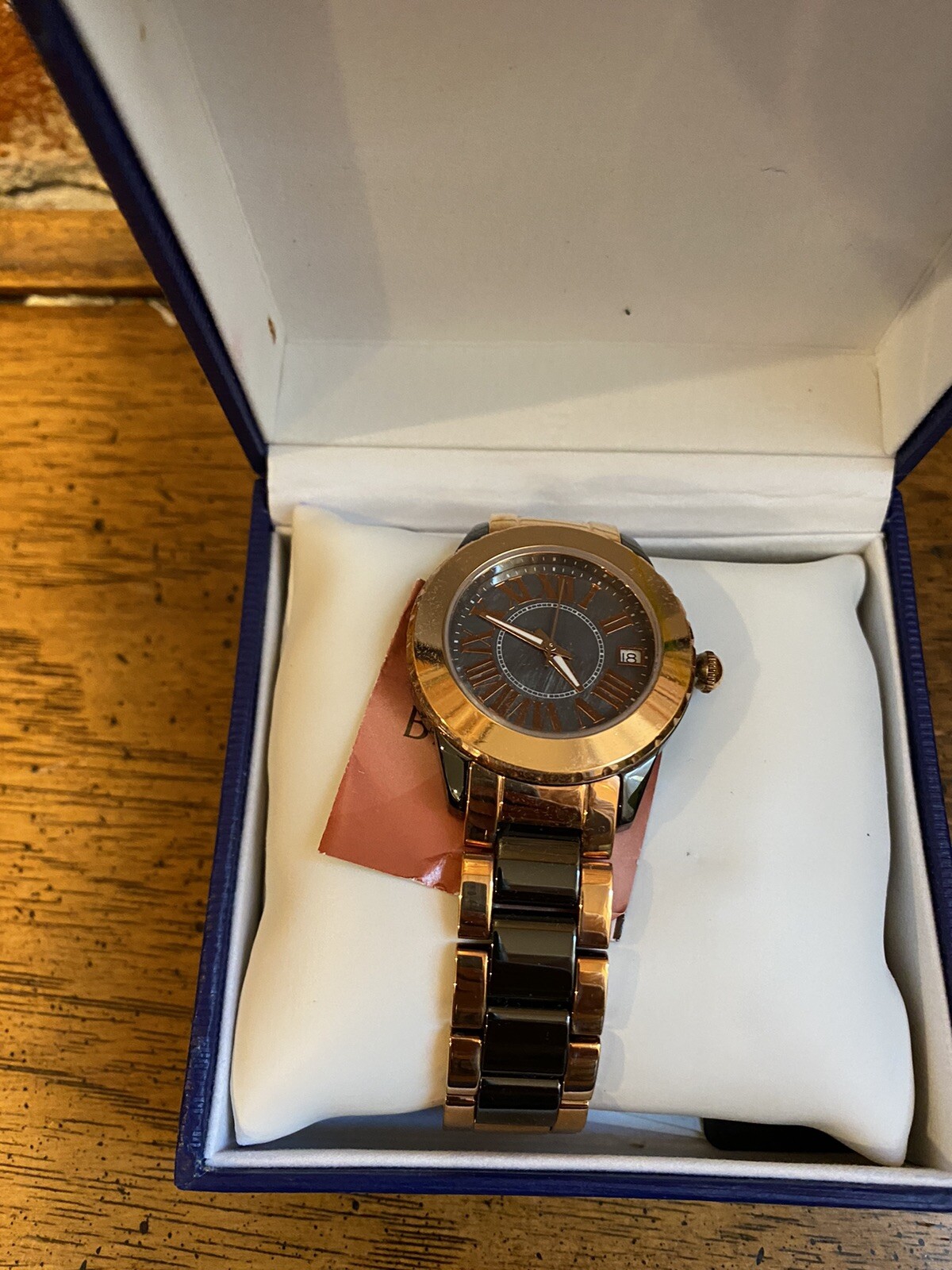 Watch Womens Bronze & Stainless Steel, Italian, Water Resistent NWT From QVC lot
