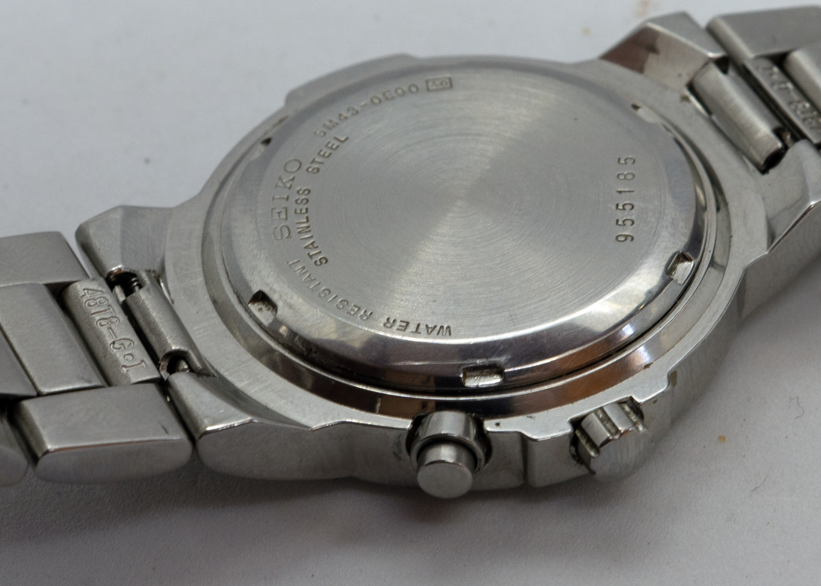 Seiko Kinetic 5M43-0E90 Silver Sunburst Day-Date | New Capacitor & Crystal