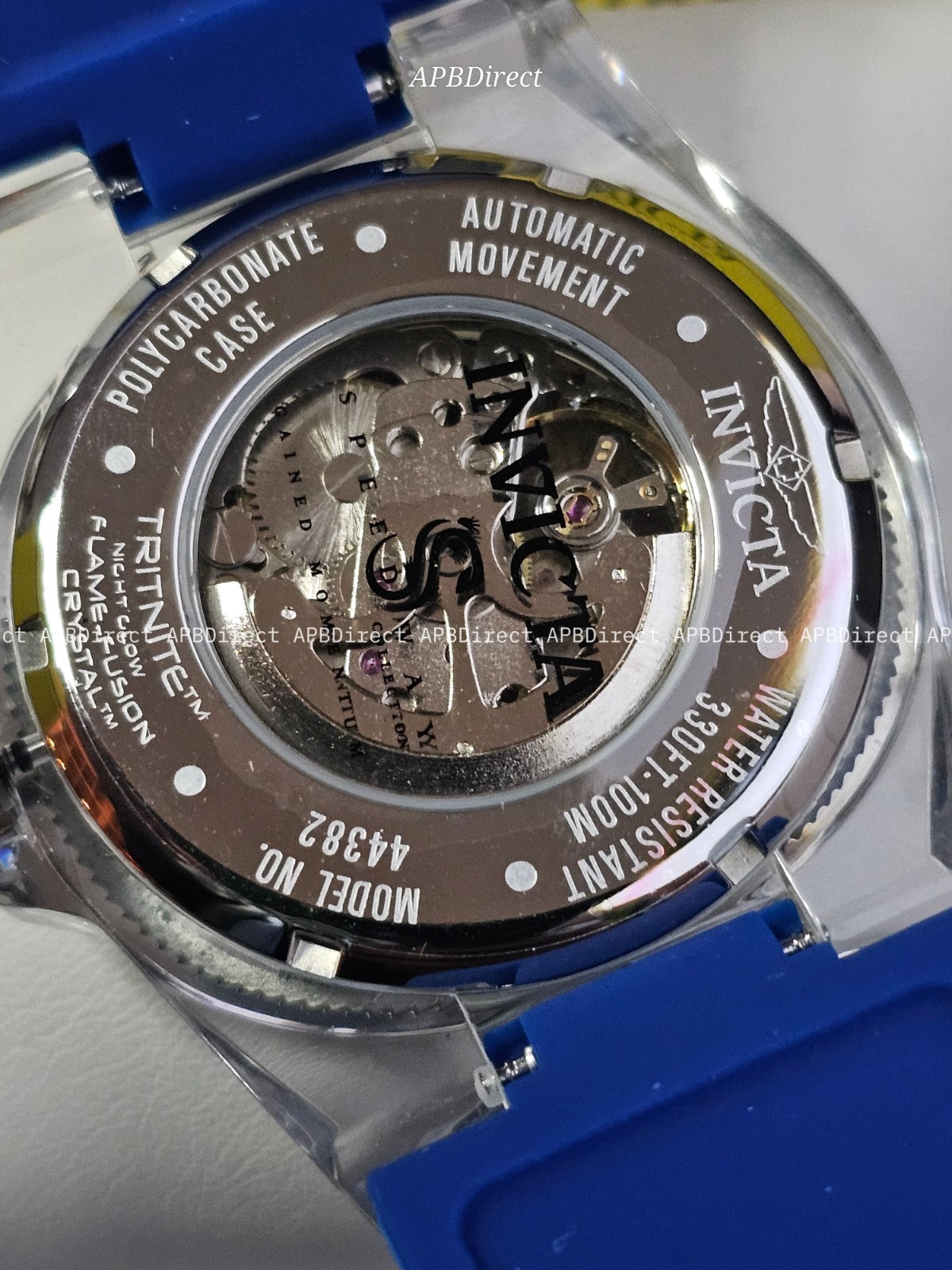 Invicta – Speedway – Mechanical AUTOMATIC – Clear Polycarbonate Case mens watch