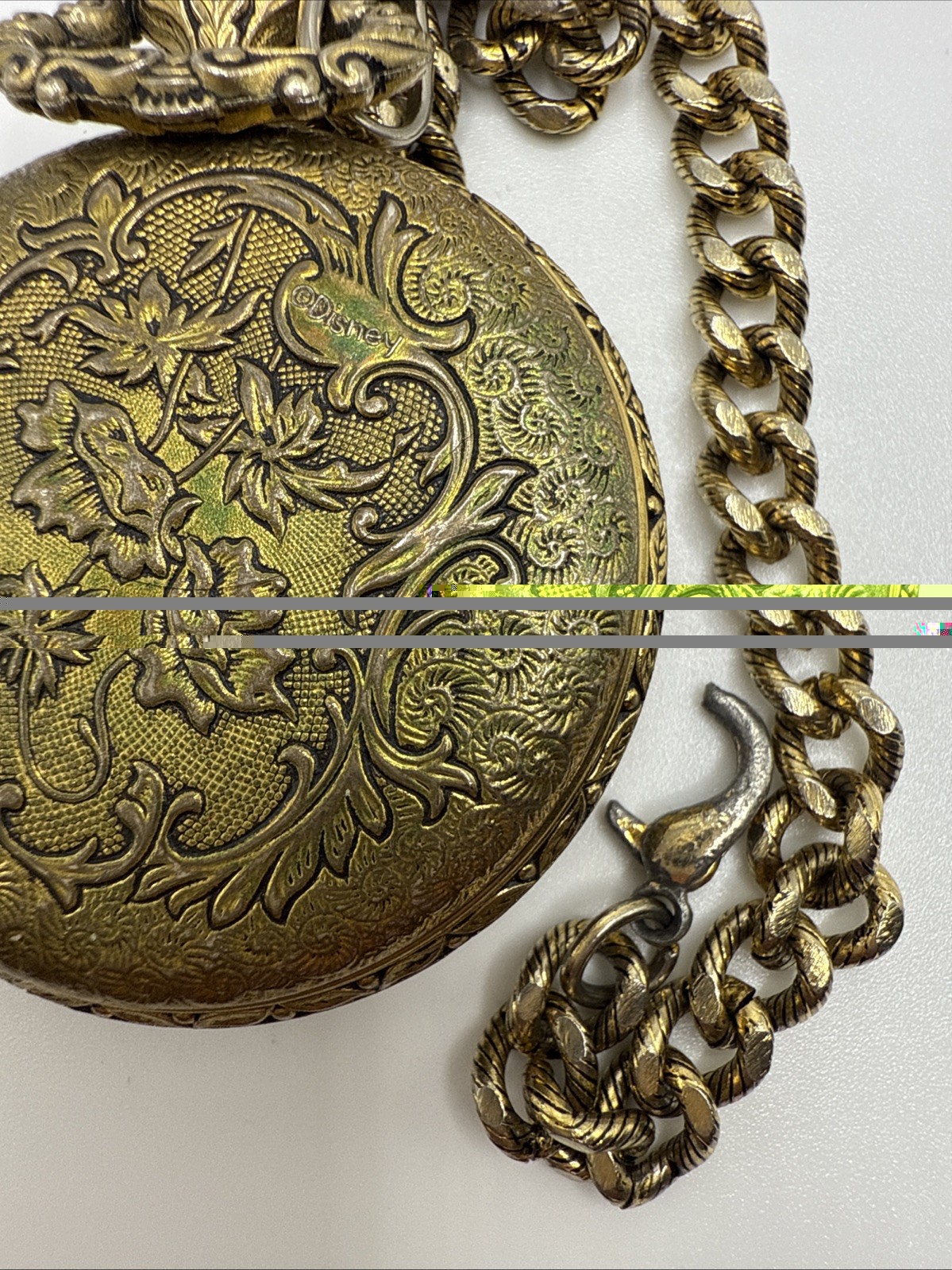 Disney Vintage Mickey Mouse Pocket Watch Manual Wind Swiss Skeleton – READ DESCR