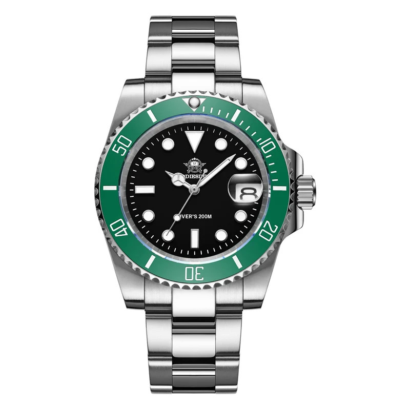 ADDIESDIVE MY-H3-2 41mm Quartz Dive Watch Ceramic Bezel 200M BGW9 Lume