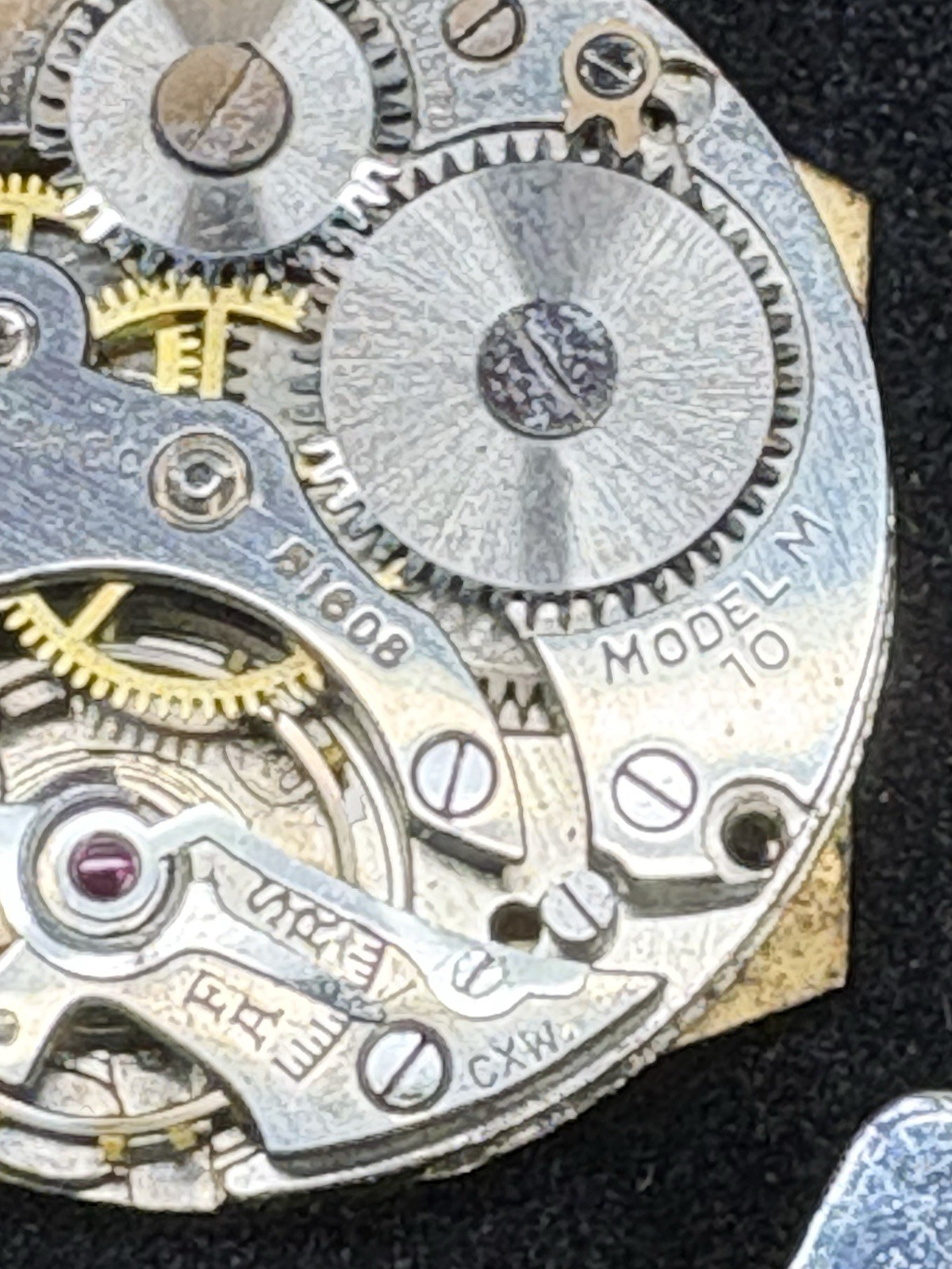 Vintage Benrus Tank Style 7j G.F. Mechanical Watch Needs Crystal/Minute Hand M10