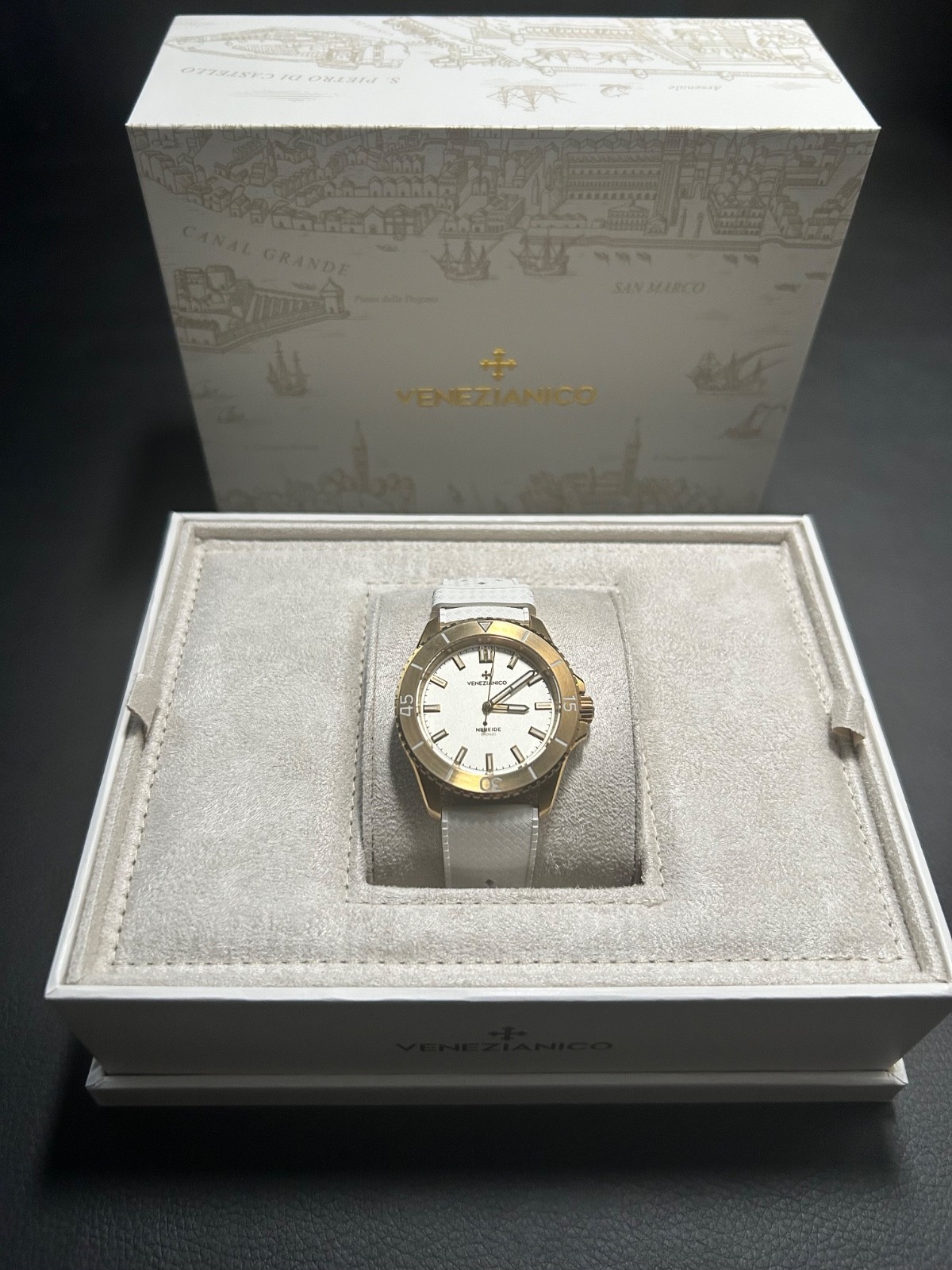 Venezianico Nereide Bronzo 39 3121556 Bronze Automatic Miyota 9039 Mint