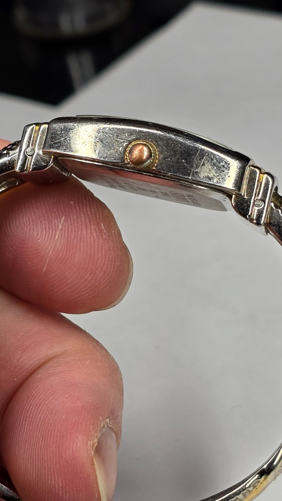 STUDIO Time STD950T Cuff Bracelet Quartz Analog Women’s Watch Sz. 6″ New Battery