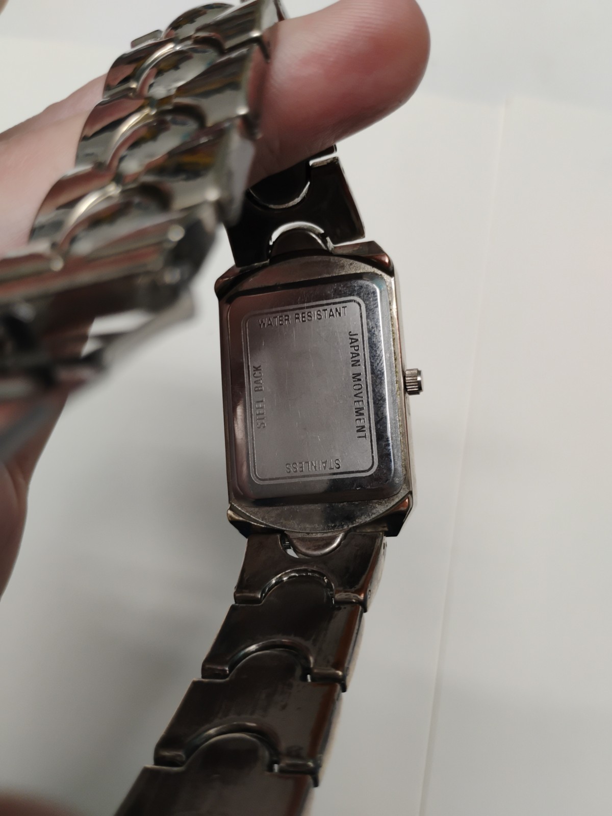 Paul Jardin Mens Vintage Watch Black Rectangle Face, Needs Battery
