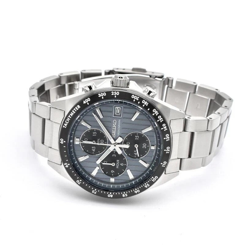 SEIKO SELECTION SBTR041 Stainless Steel Chronograph Quartz Watch 41mm