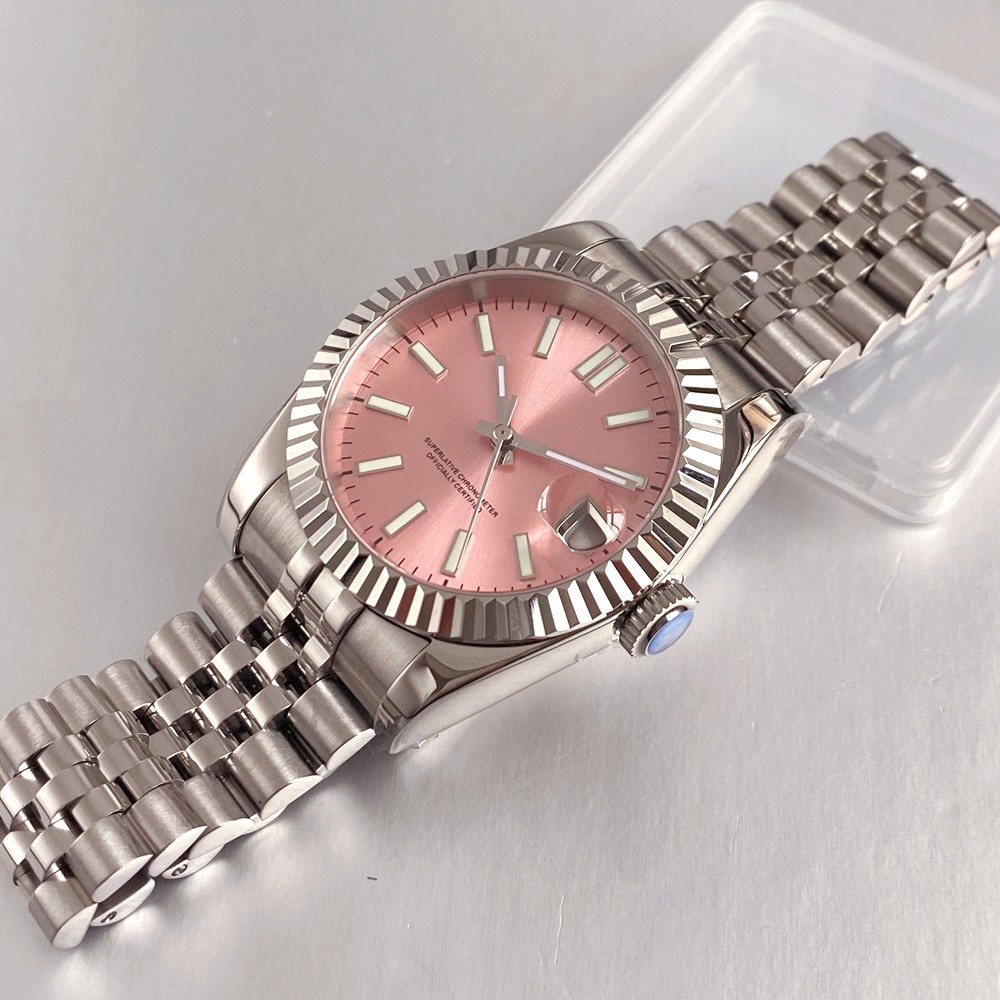 36mm/39mm Tandorio Lumen Fluted Bezel Sapphire Glass 20ATM NH35A Men Auto Watch
