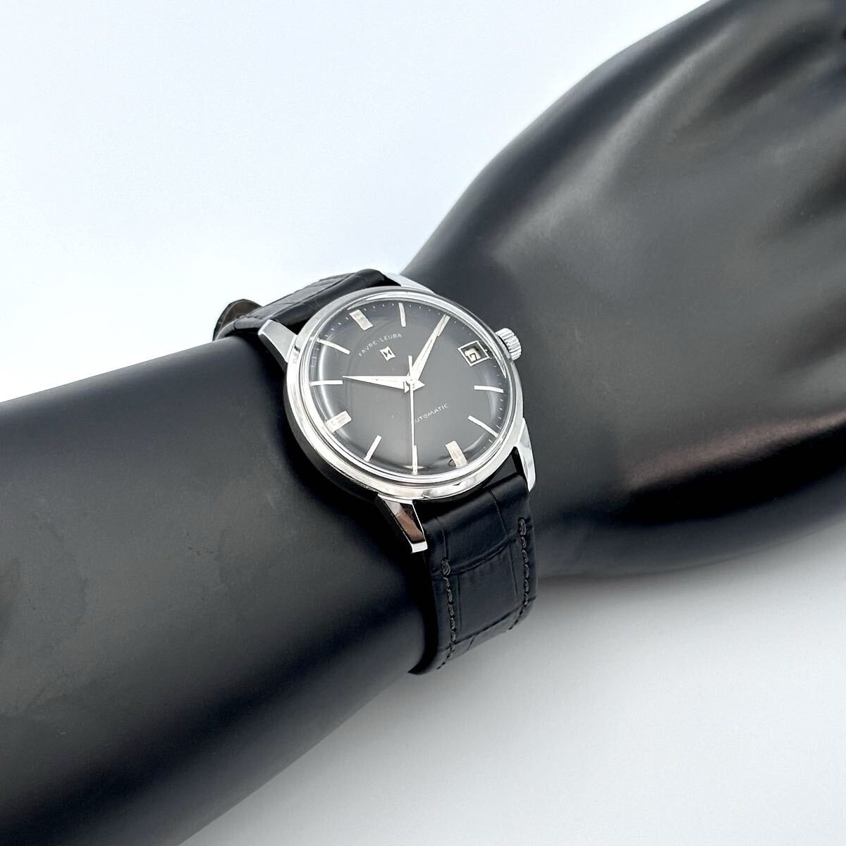 Favre-Leuba 21 Jewels Automatic Vintage Men’s Watch Black Dial Swiss Made