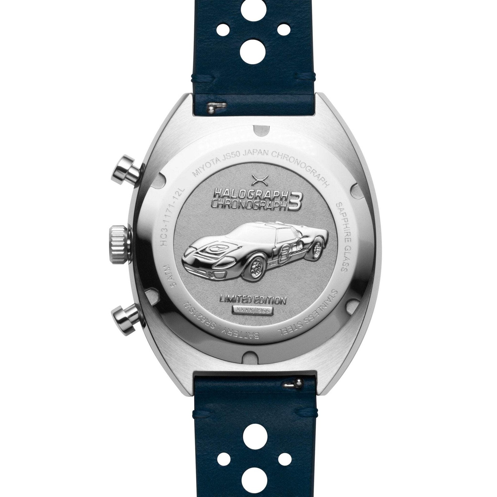 Xeric Halograph III Chrono Oxblood Blue Watch – Brand New