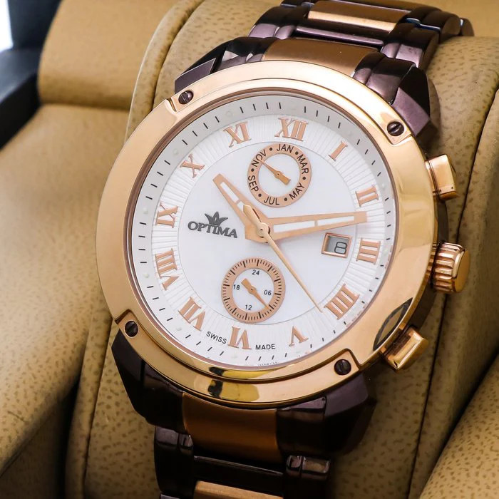 Optima – Swiss Dual Time – OSC241-CR-7 Quartz 43mm OSC241 30 m (3 ATM / 100