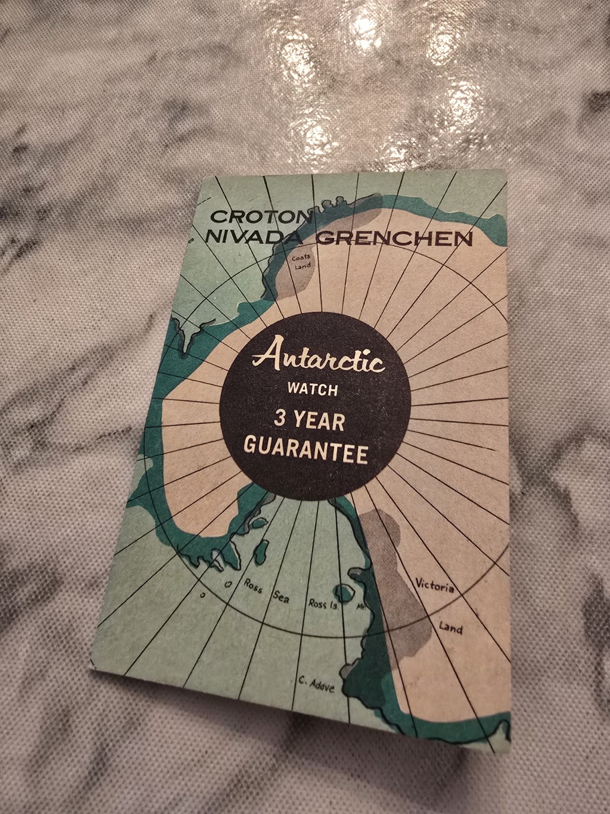 Vintage 1961 Croton Nivada Grenchen The Antarctic Aquamatic with Provenance
