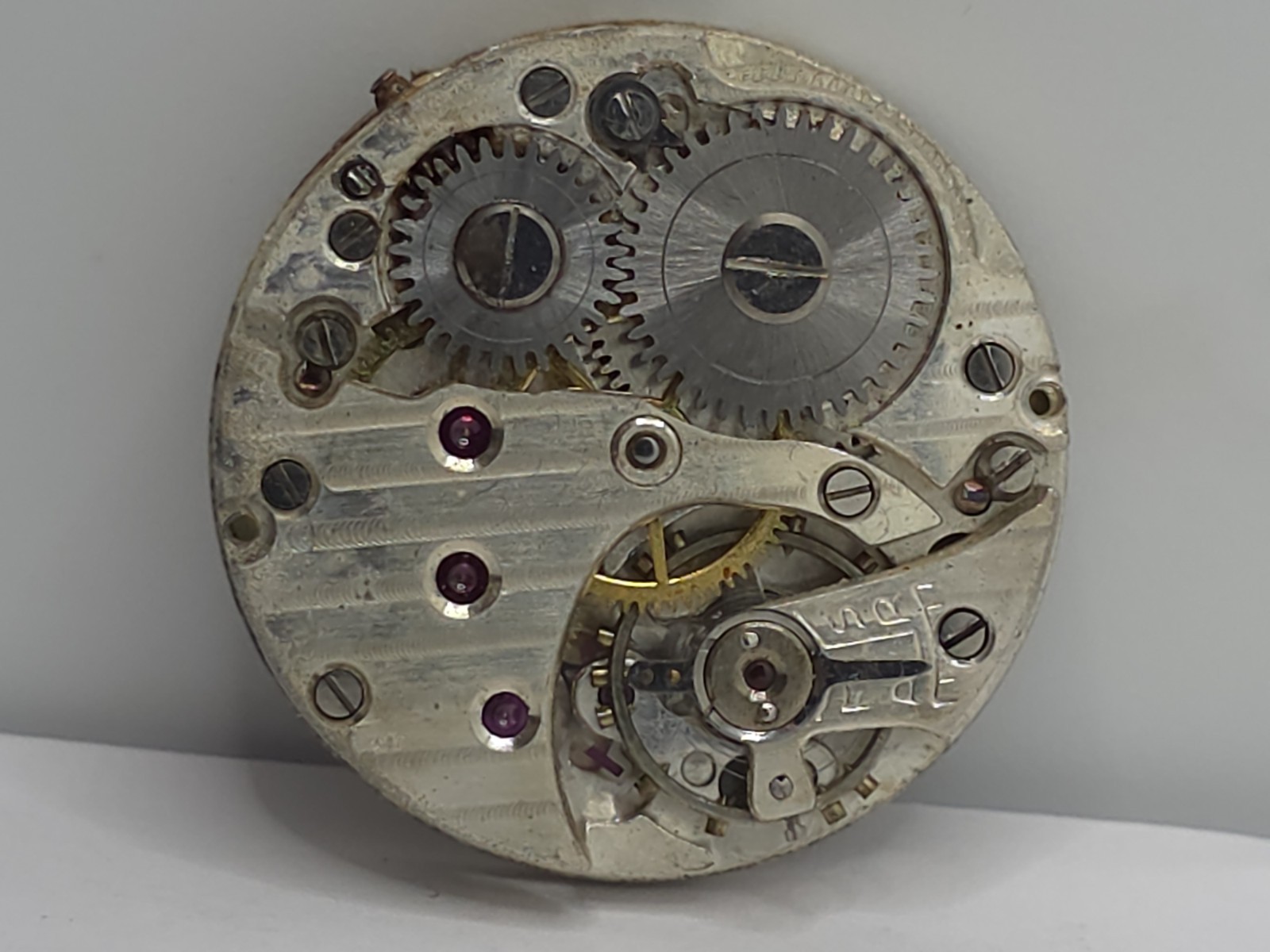 Vintage Perfex Watch Movement Cal. 233 cupillard From 1930 Good Balance Parts