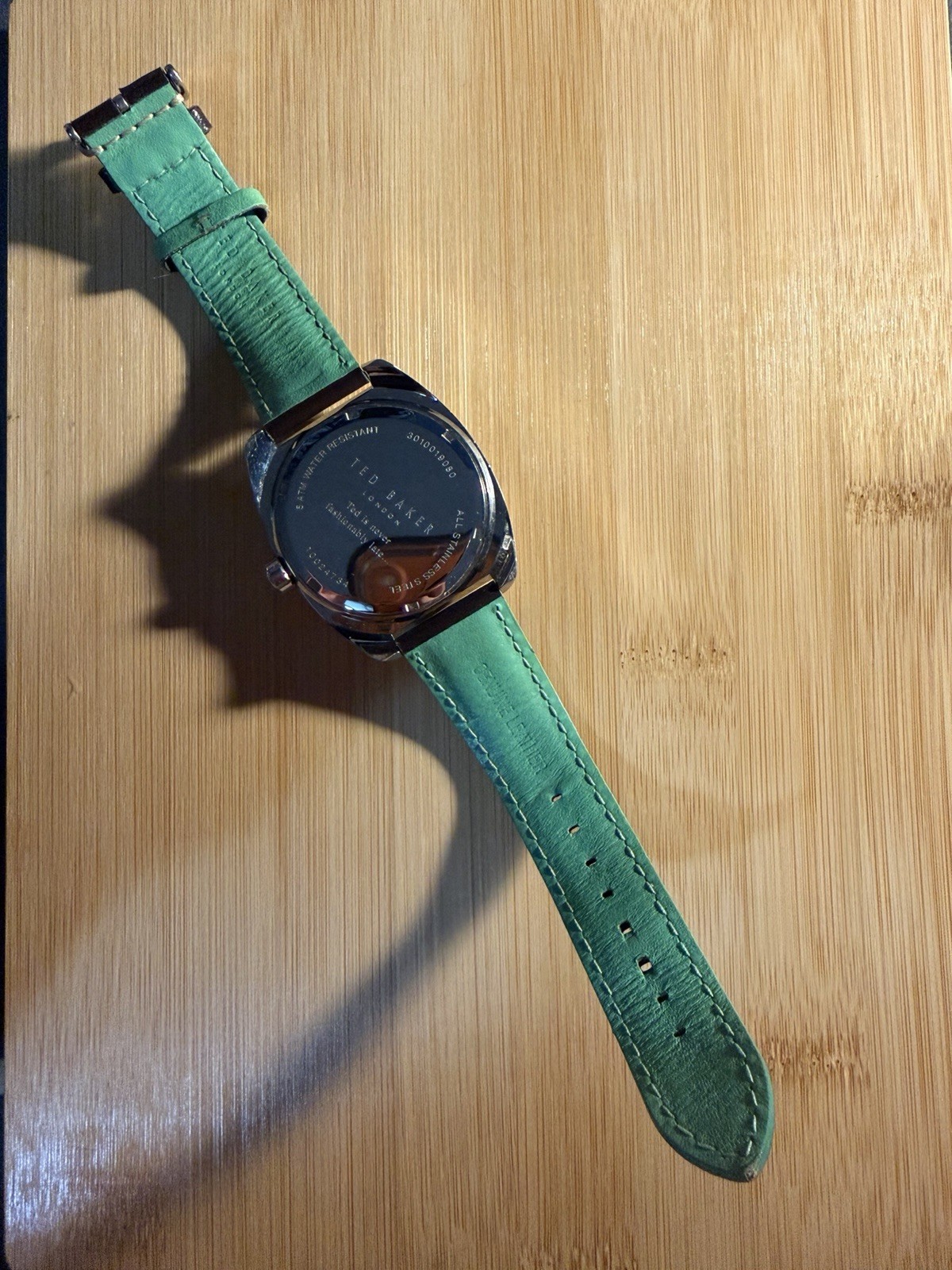 Ted Baker Men’s Watch with Dark Brown and Teal Leather Straps (NO BATTERY)