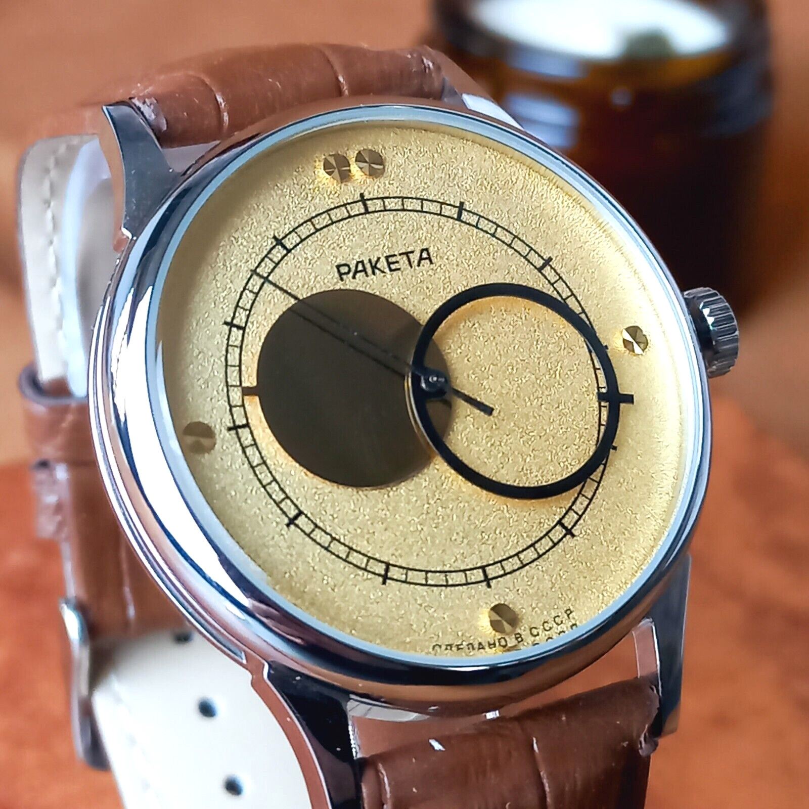 Raketa Copernic Vintage Men`s Watch Copernicus Kopernik Soviet Wristwatch USSR