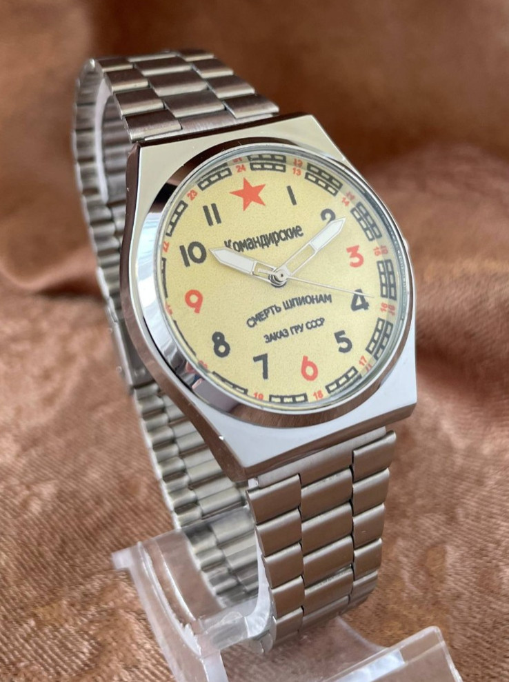USSR-style quartz watches, commander’s watches, Soviet military watches