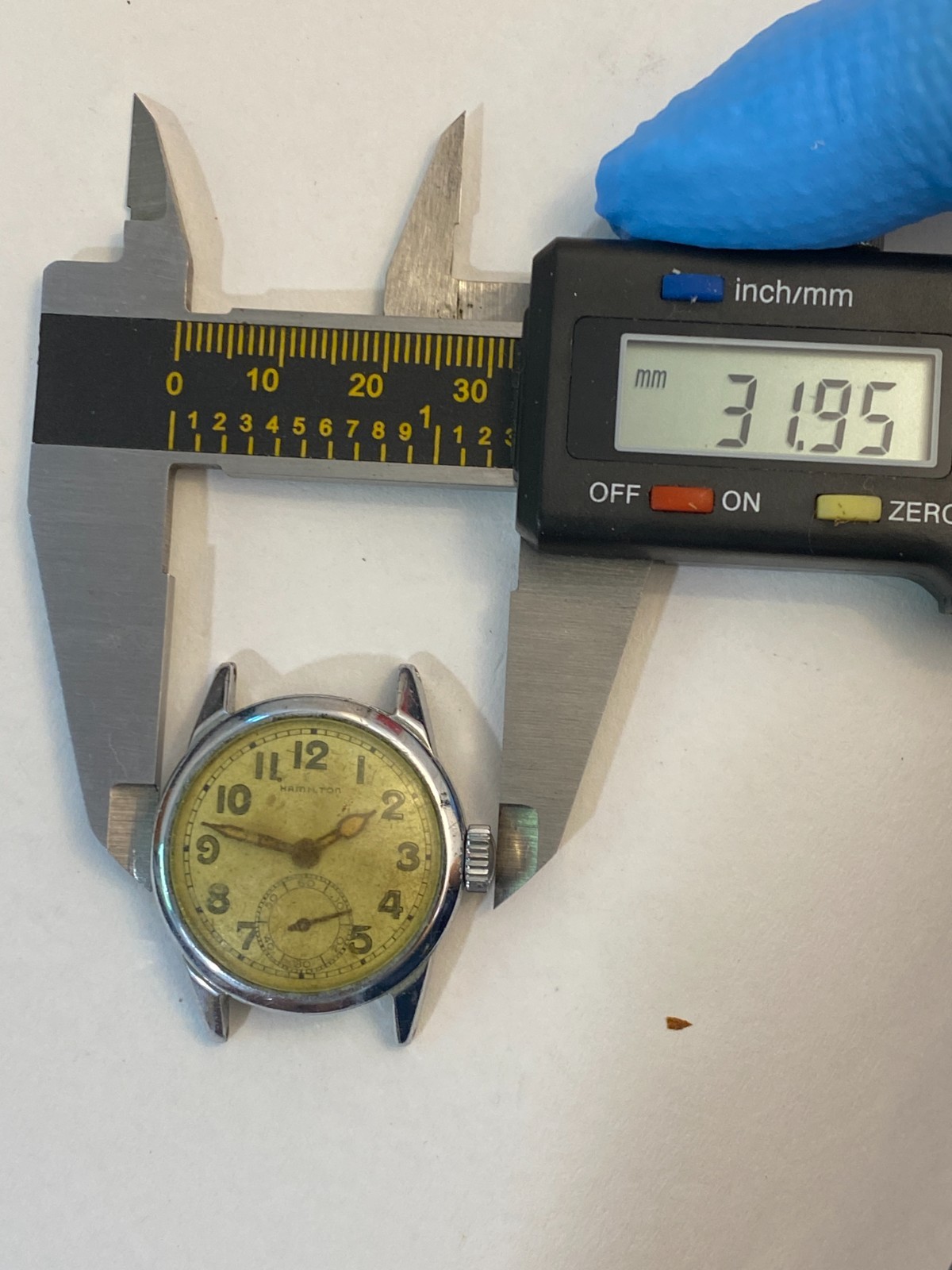 WWII Hamilton 987A ORD DEPT US Army Military Watch OD-23525 17J Parts Vintage