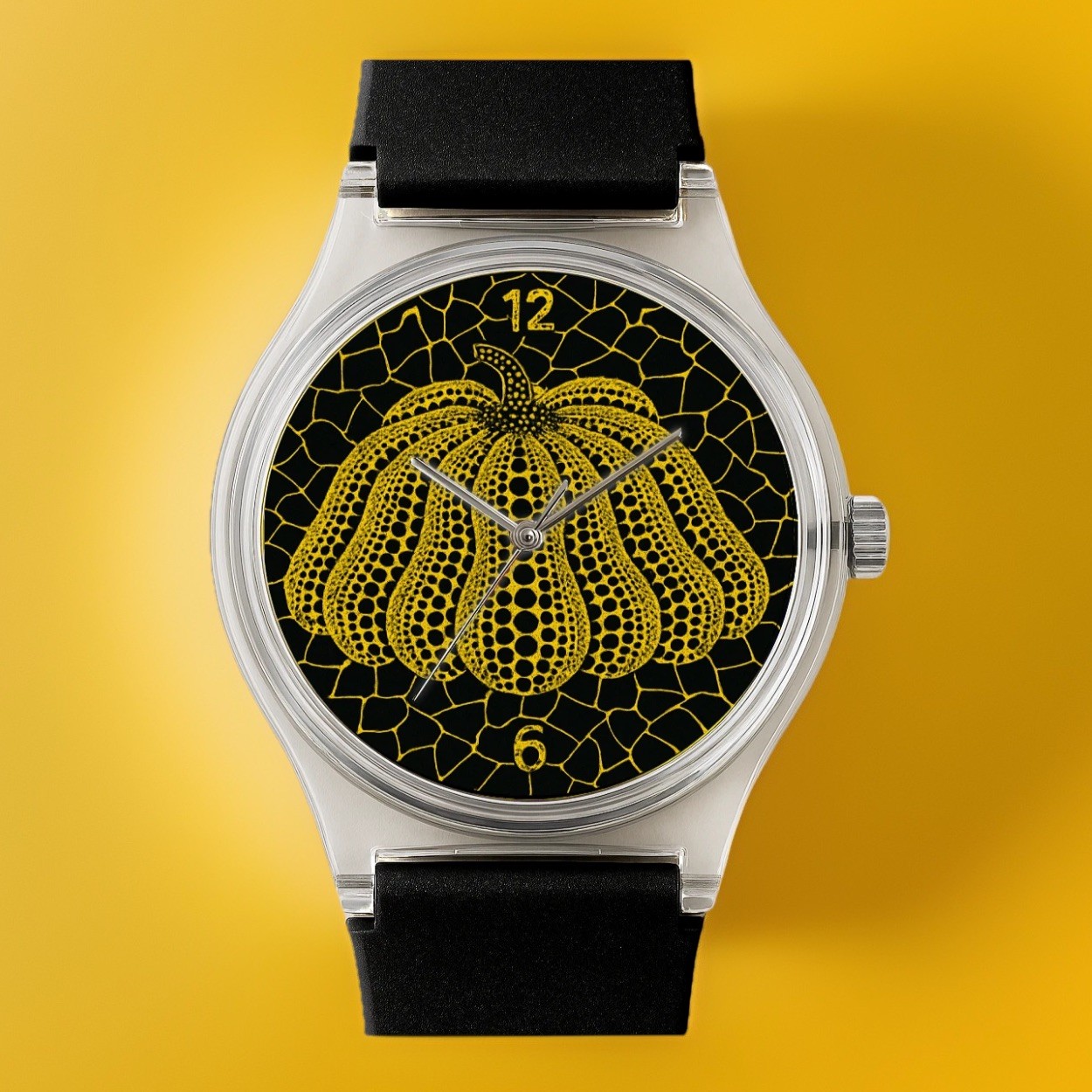 YAYOI KUSAMA Pumpkin Infinity MOMA Basquiat Dots Pop Art Wrist Watch Wristwatch