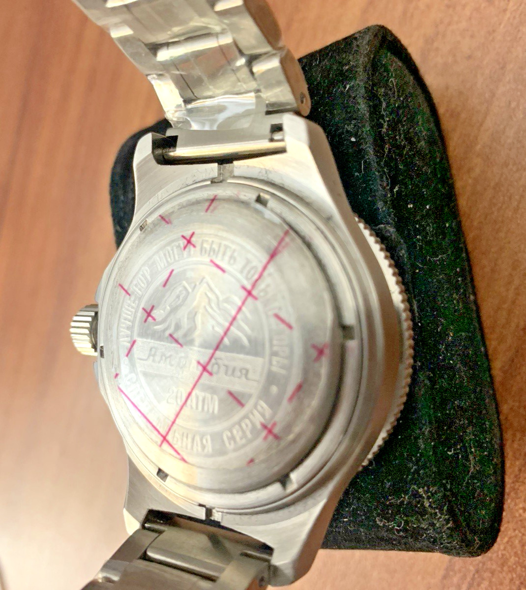 Vostok Amphibia 74092B Automatic Watch Elbrus Mountain Special USA Seller