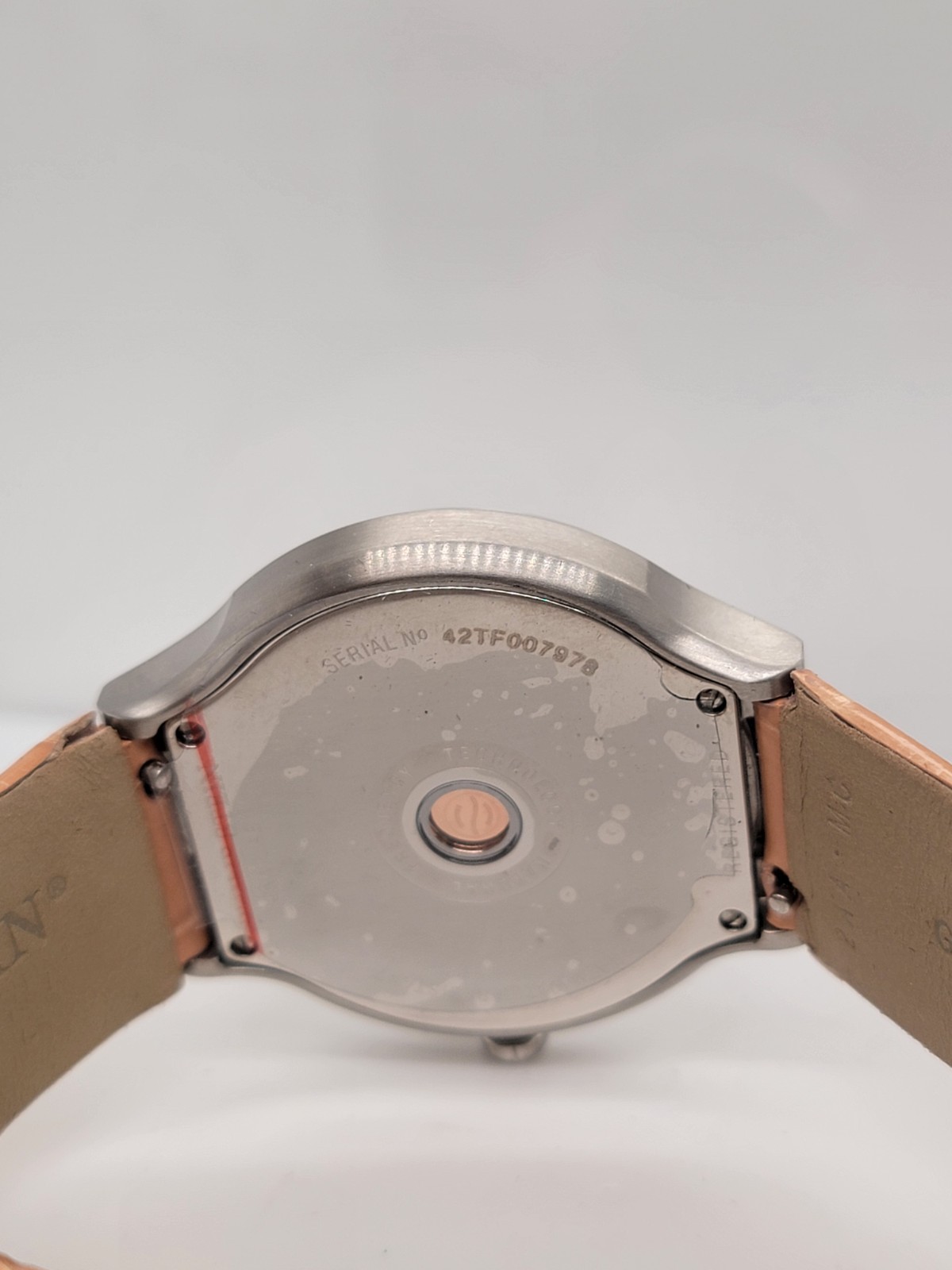 Philip Stein 42mm Black Dial Stainless Steel Watch Tan Leather Alligator Strap