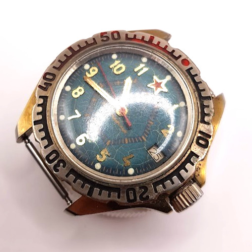 LEGENDARY RUSSIAN VINTAGE MENS WATCH VOSTOK KOMANDIRSKIYe MECHANICAL WORKING RAR