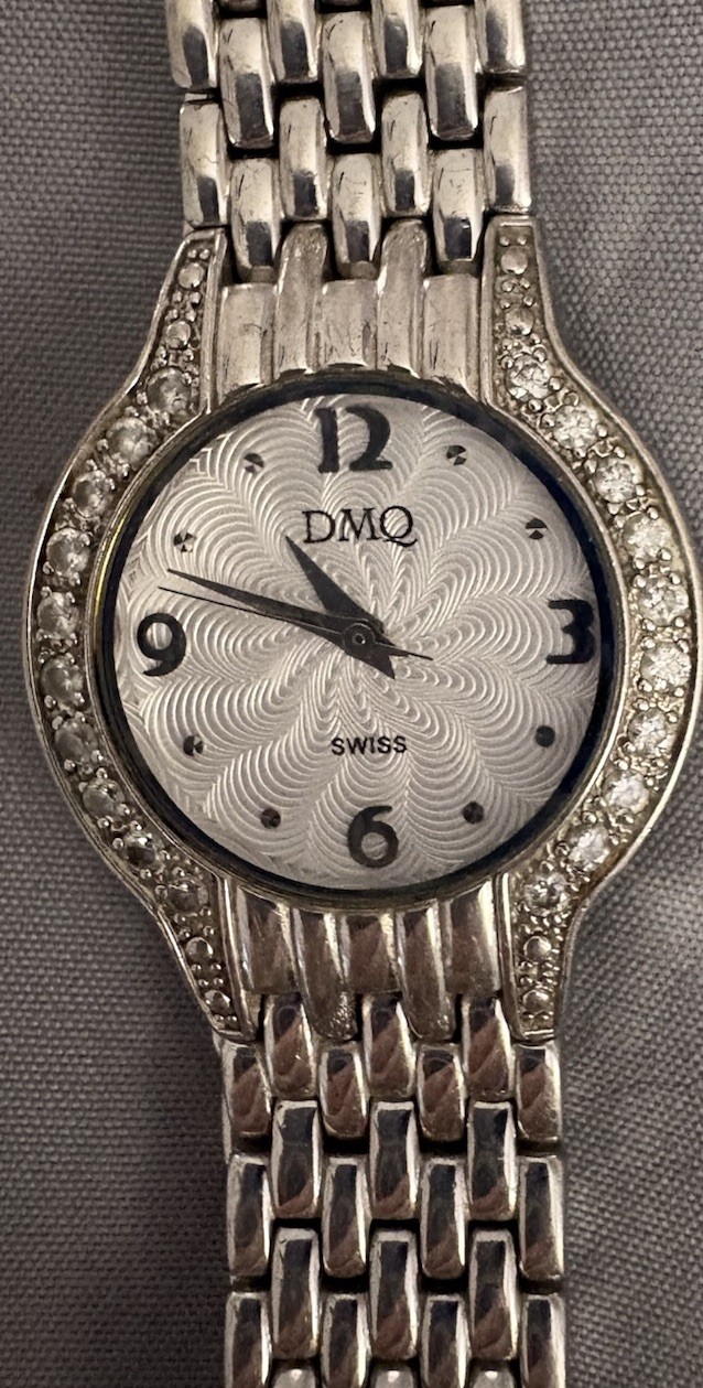 Diamonique Silver Ladies Watch