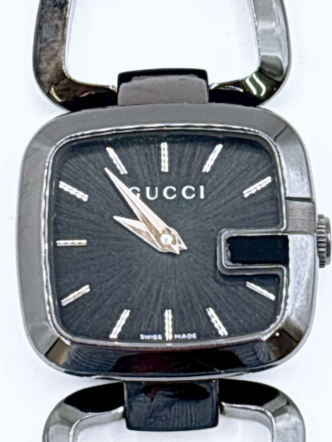 GUCCI 125.5 G Collection Women’s Quartz Watch Black Dial Stainless Steel